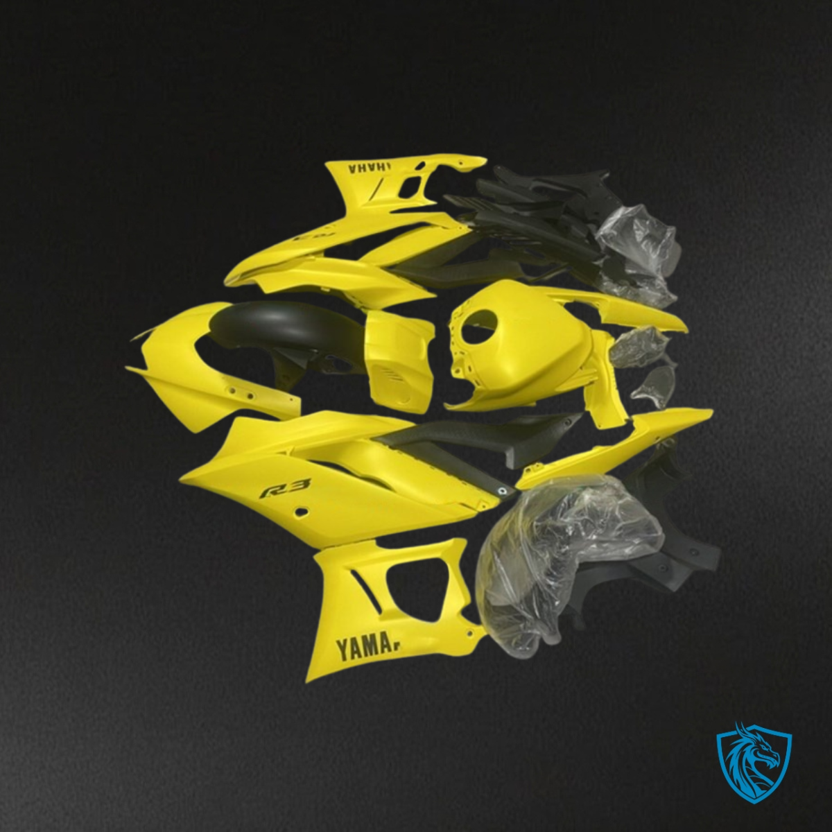 Yamaha YZF R3R25 (2019-2020) Matte yellow - Replacement Motorcycle Fairings Kit