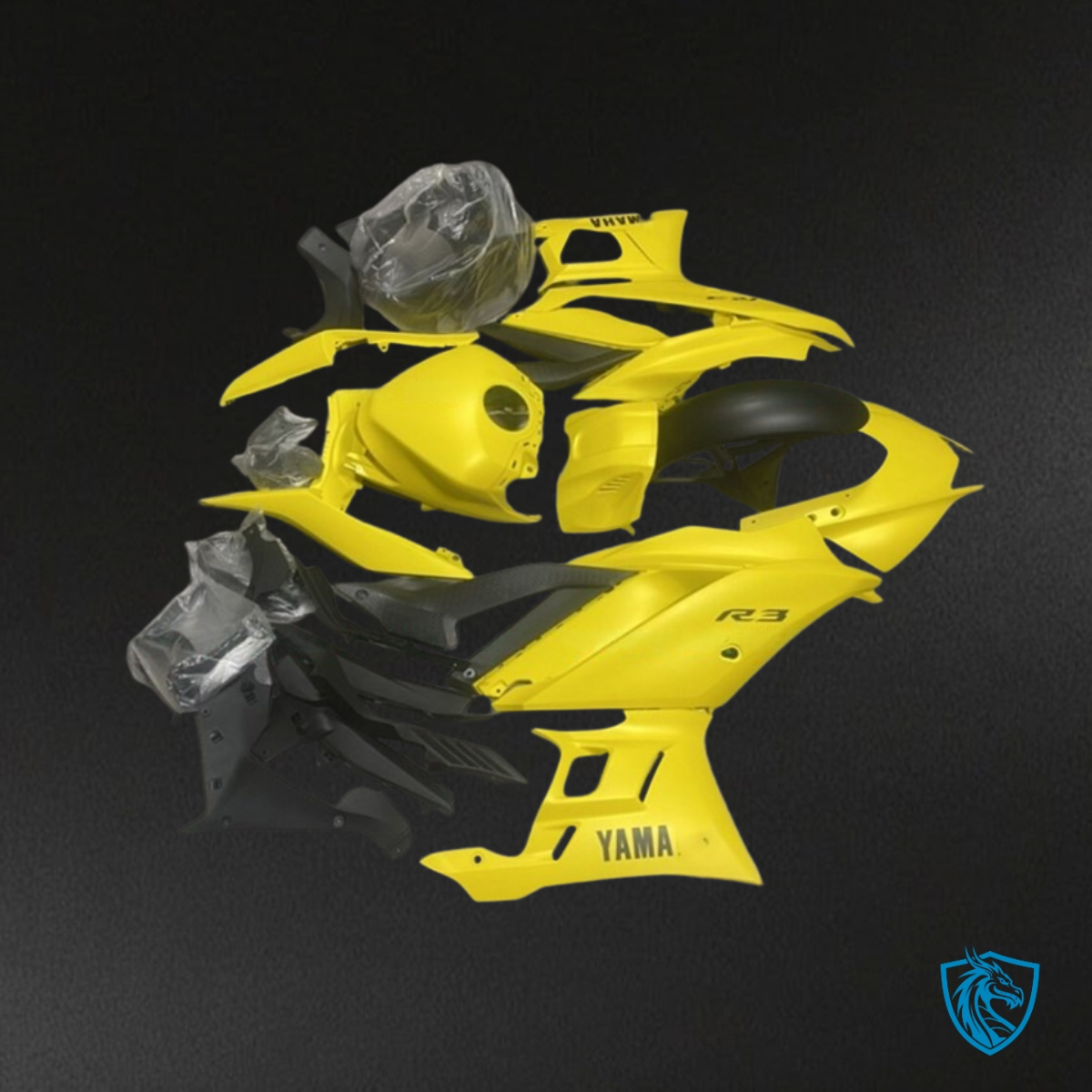 Yamaha YZF R3R25 (2019-2020) Matte yellow - Replacement Motorcycle Fairings Kit