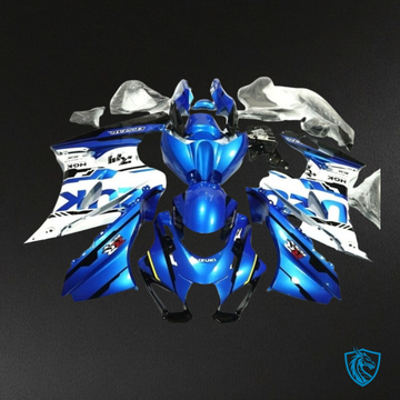Suzuki GSXR1000 (2017-2020) Blue & White - MERGEment Motorcycle Fairings Kit