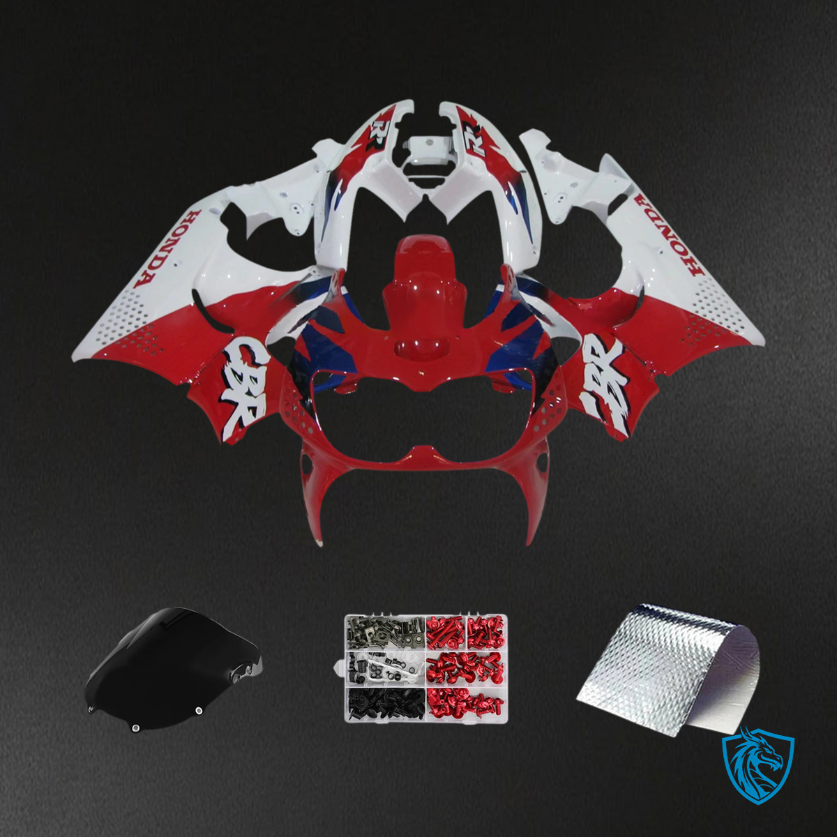 Honda CBR900RR 893 (1994-1995) Red & Blue Style 4 - Fairing Kit