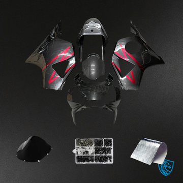 Honda CBR954 (2002-2003) Red ＆ Carbon Fiber Pattern - Fairing Kit