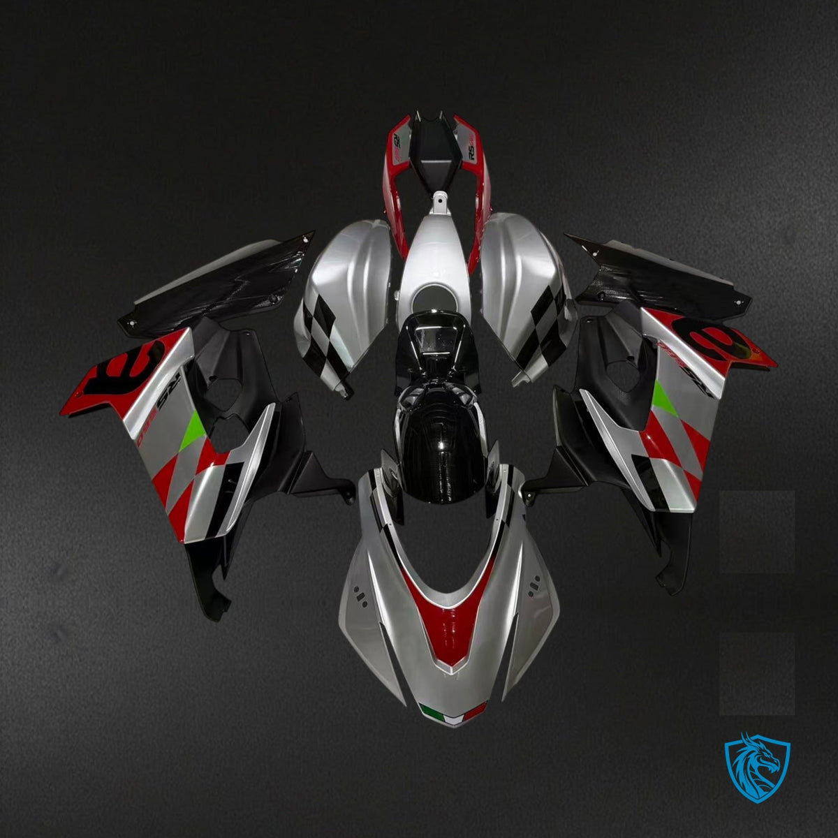 Aprilia RS660 (2020-2024) Gloss Red White Green & Black Fairing Kit - Aftermarket ABS Bodywork