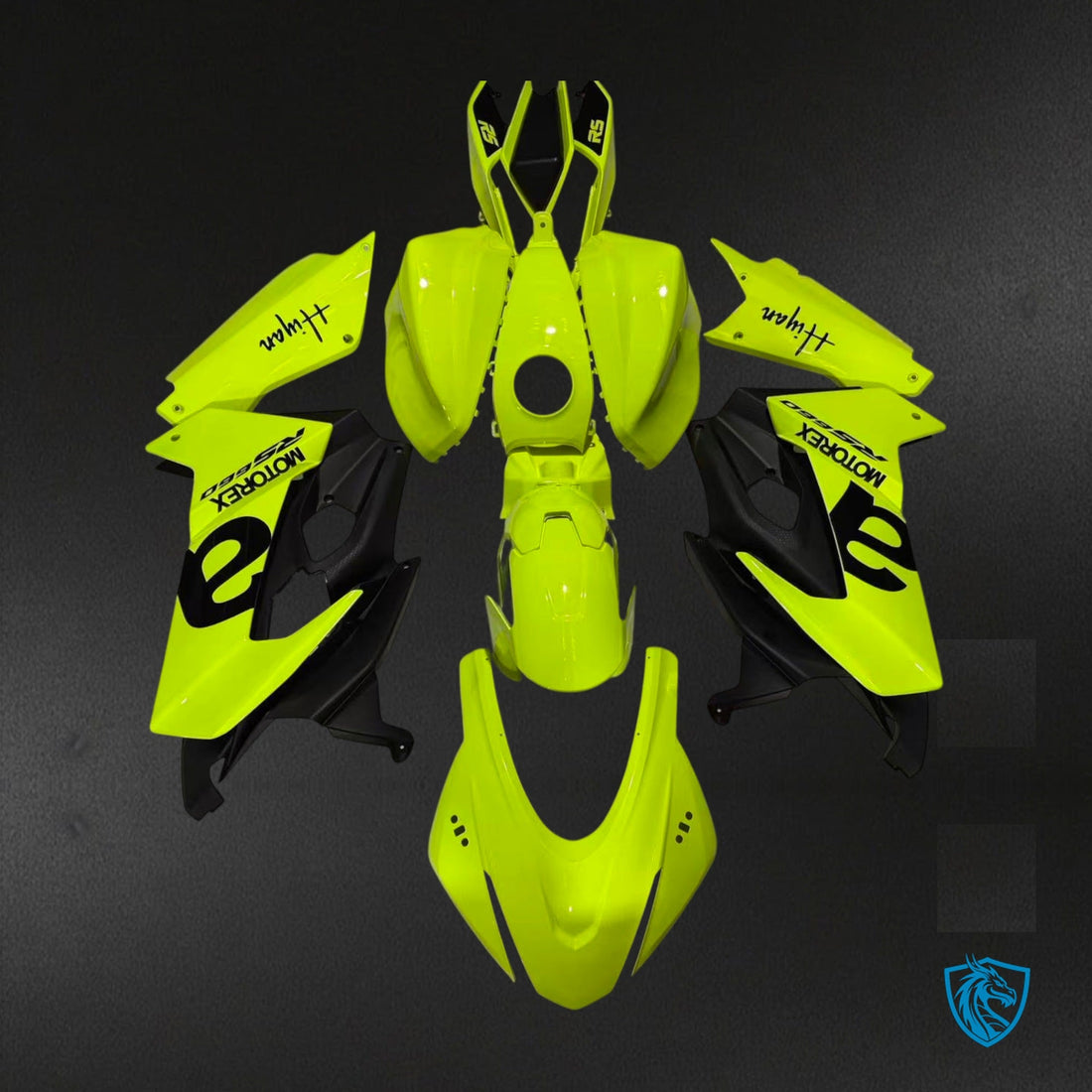 Aprilia RS660 (2020-2024) Gloss Neon Yellow Fairing Kit - Aftermarket ABS Bodywork