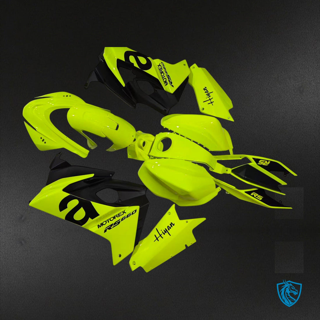 Aprilia RS660 (2020-2024) Gloss Neon Yellow Fairing Kit - Aftermarket ABS Bodywork