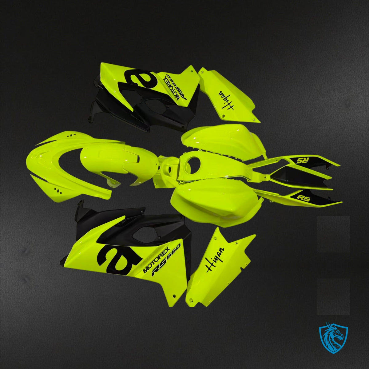 Aprilia RS660 (2020-2024) Gloss Neon Yellow Fairing Kit - Aftermarket ABS Bodywork