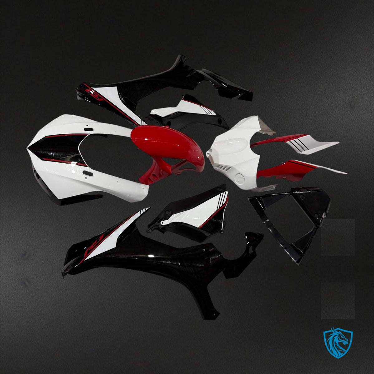Yamaha R1 R1M (2015-2019) Gloss White Red & Black Fairing Kit - Aftermarket ABS Bodywork