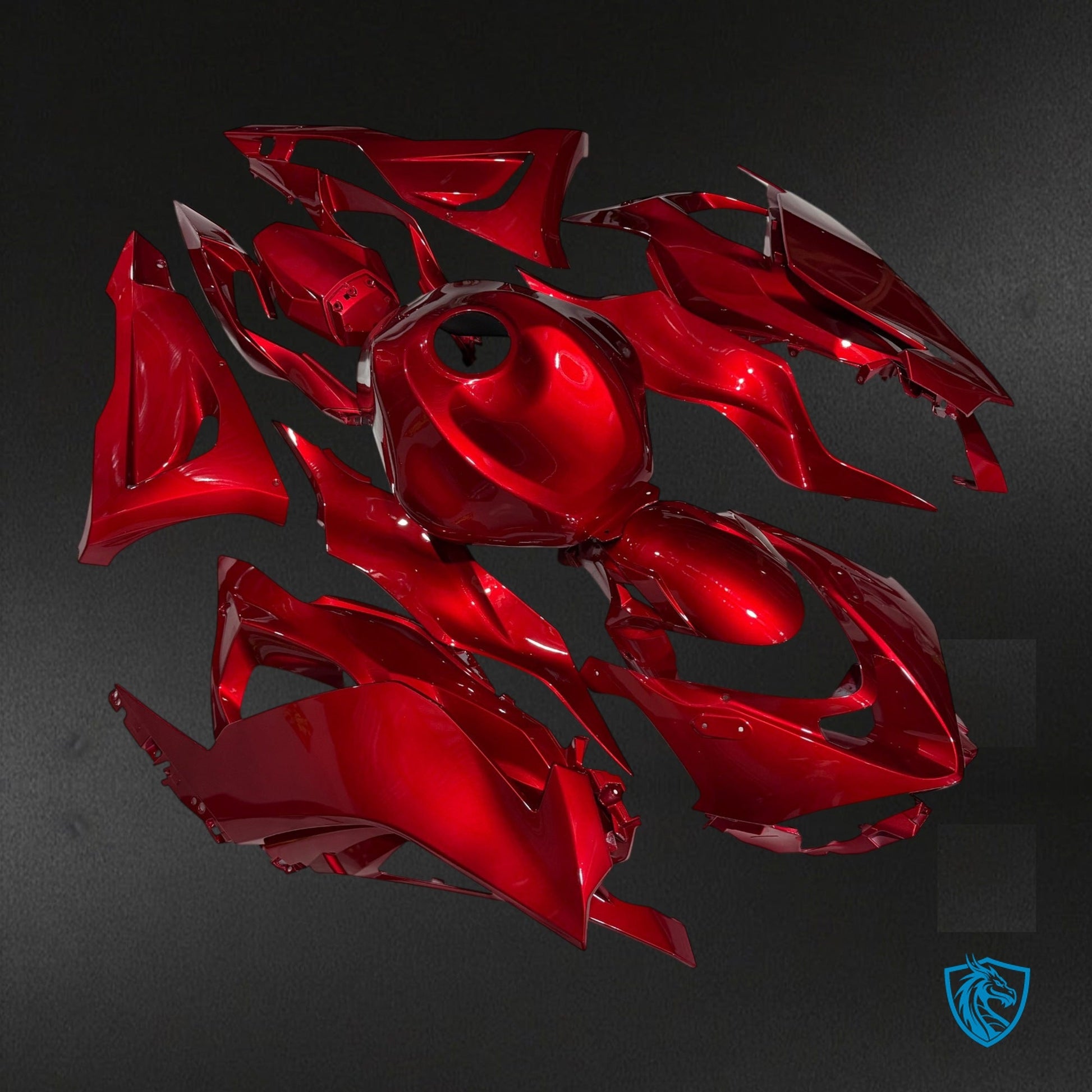 Kawasaki ZX-6R (2024-2025) Gloss Red Fairing Kit - Aftermarket ABS Bodywork