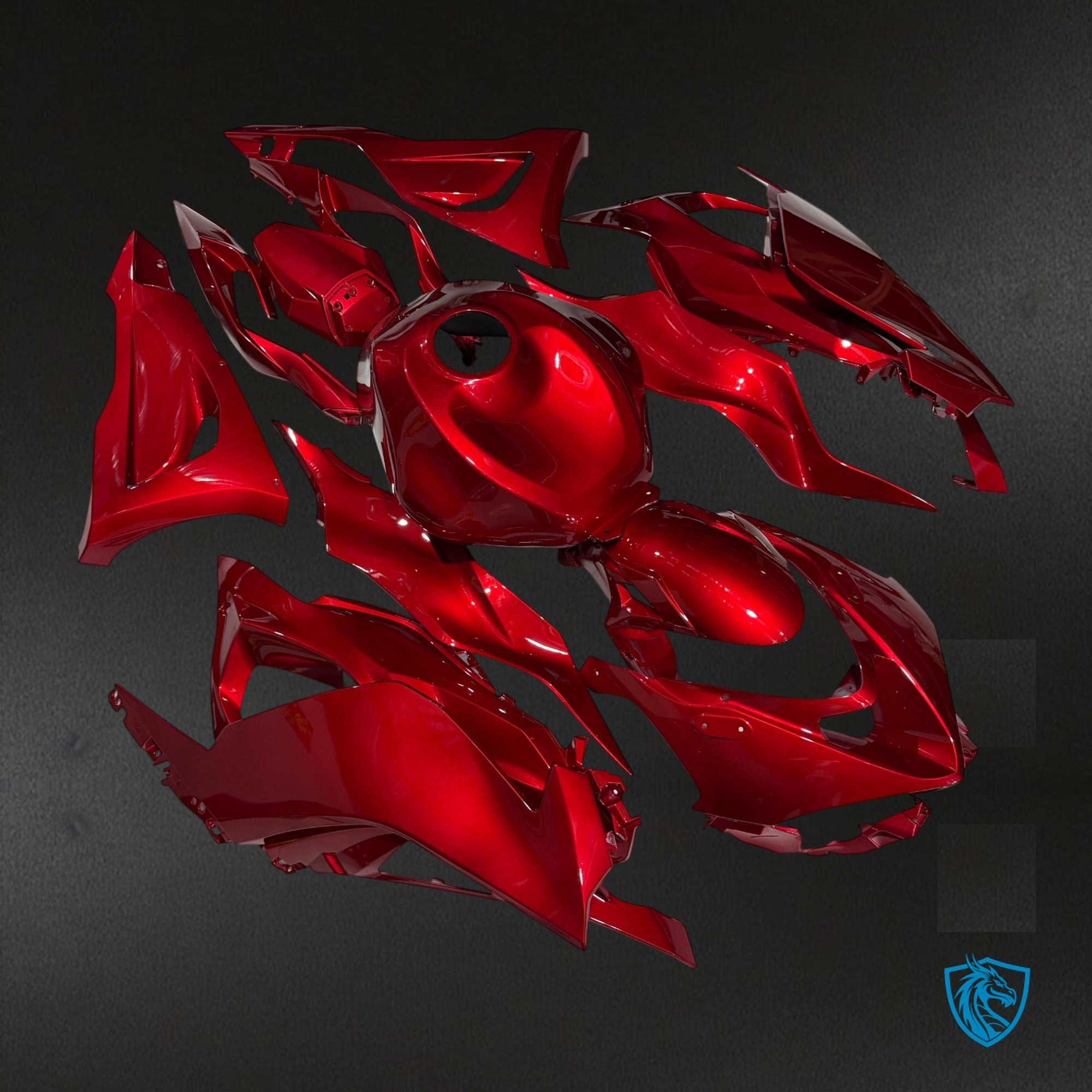 Kawasaki ZX-6R (2024-2025) Gloss Red Fairing Kit - Aftermarket ABS Bodywork