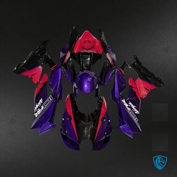 Kawasaki ZX-10R (2021-2025) Gloss Purple Red & Black Fairing Kit - Aftermarket ABS Bodywork