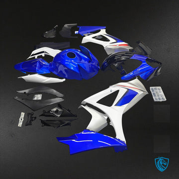 Suzuki GSX-R1000 K7 K8 (2007-2008) Blue & White Gloss Fairing Kit - Aftermarket ABS Bodywork
