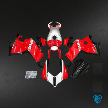 Ducati Panigale V4 V4S V4R (2022-2023) Red & Black Gloss Fairing Kit - Aftermarket ABS Bodywork