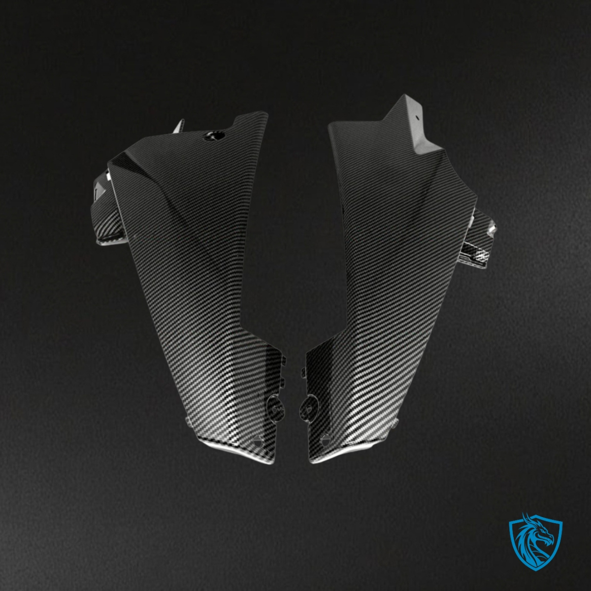 Suzuki GSXR1000 (2007-2008) Black & Gray Carbon Fiber - MERGEment Motorcycle Fairings Kit