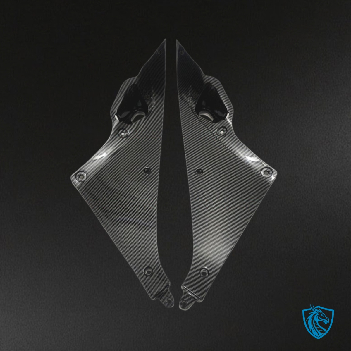 Honda CBR650R (2019-2020) Black carbon fabric Fairings Kit - Aftermarket ABS Bodywork