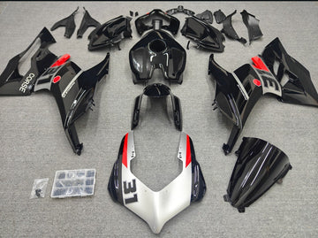 Ducati Panigale V2 2020-2024 Black White & Red Gloss fairing kit - complete set