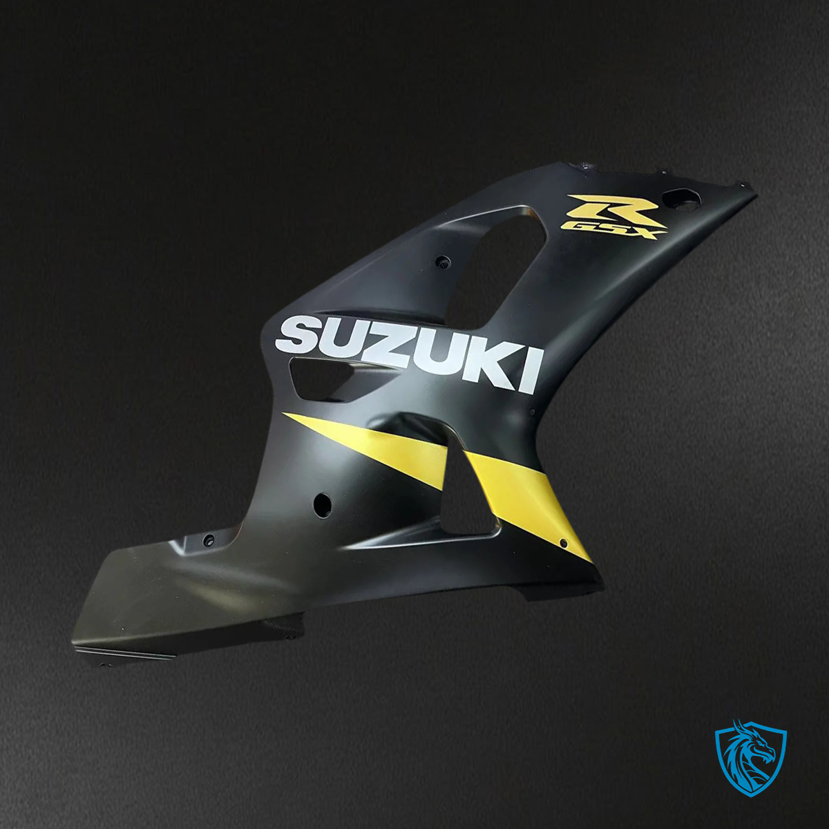 Suzuki GSXR600 (2001-2003) & GSXR750 (2000-2003) Matte Black & Gold - Fairing Kit