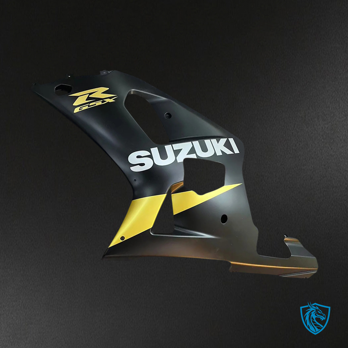Suzuki GSXR600 (2001-2003) & GSXR750 (2000-2003) Matte Black & Gold - Fairing Kit
