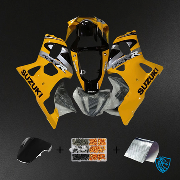 Suzuki GSXR600 (2001-2003) GSXR750 (2000-2003) Yellow and Gray - Fairing Kit