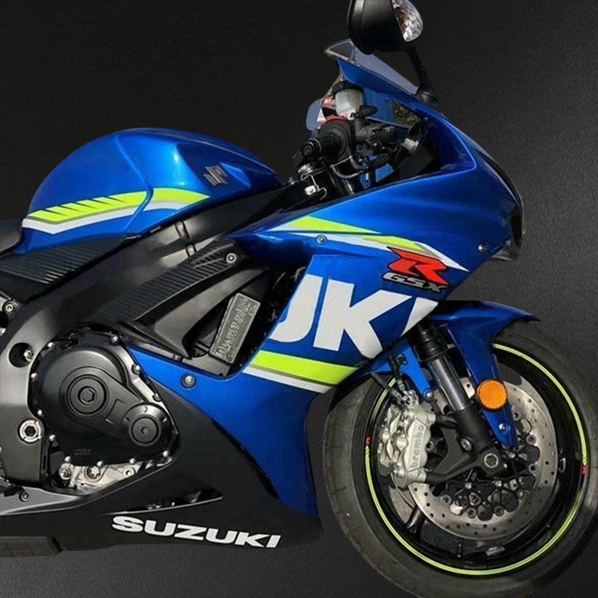 Suzuki GSXR600-750 (2011-2025) Blue With Black - Fairing Kit