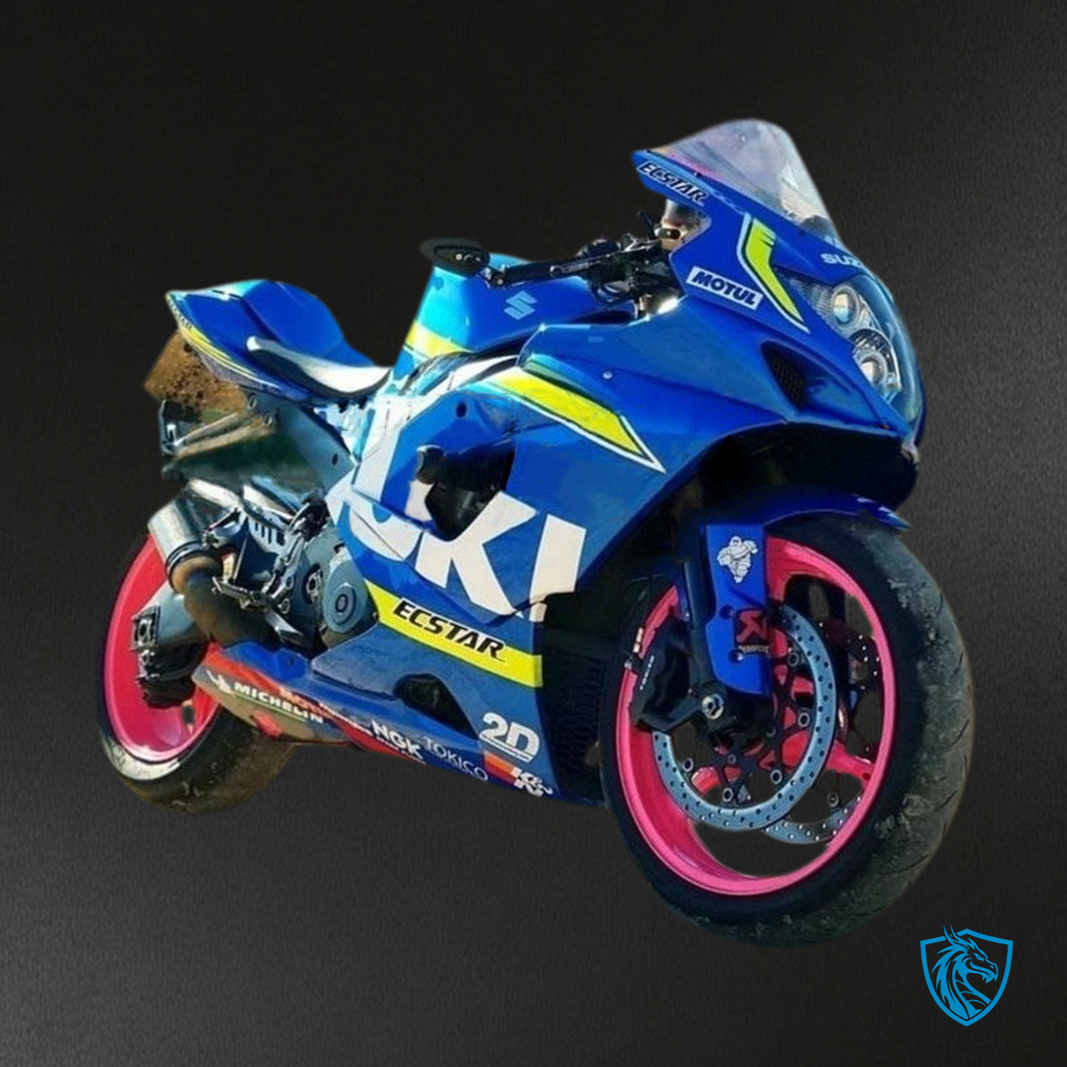 Suzuki GSXR1000 (2003-2004) K3 Blue & White Injection Fairing Kit - Aftermarket ABS Bodywork