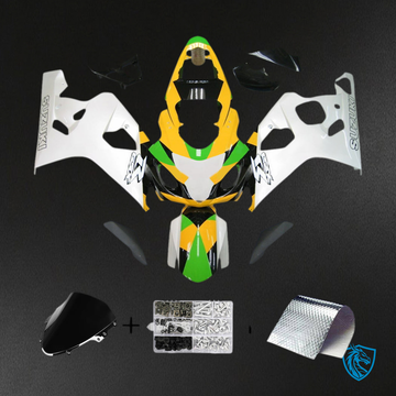 Suzuki GSXR600/750 (2004-2005) Yellow, Green & White - MERGEment Motorcycle Fairings Kit