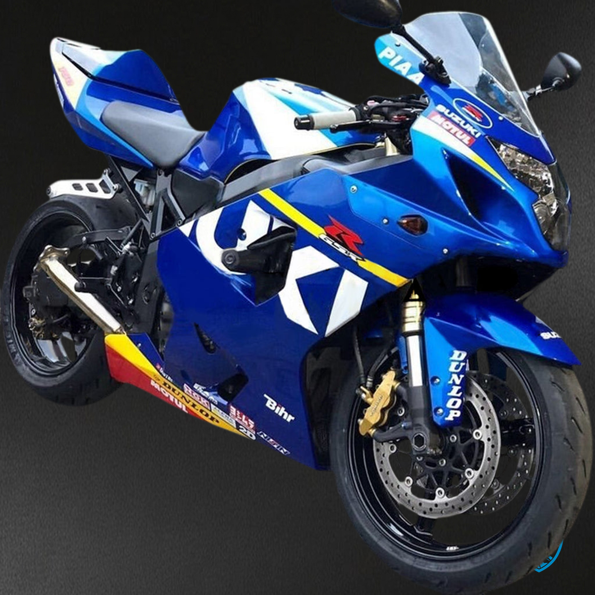 Suzuki GSXR600/750 (2004-2005) Gloss Blue, White & Black Fairing Kit - Aftermarket ABS Bodywork