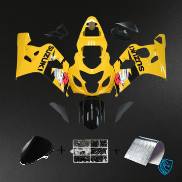 Suzuki GSXR600/750 K4 (2004-2005) Yellow & Black Fairing Kit | ABS Bodywork