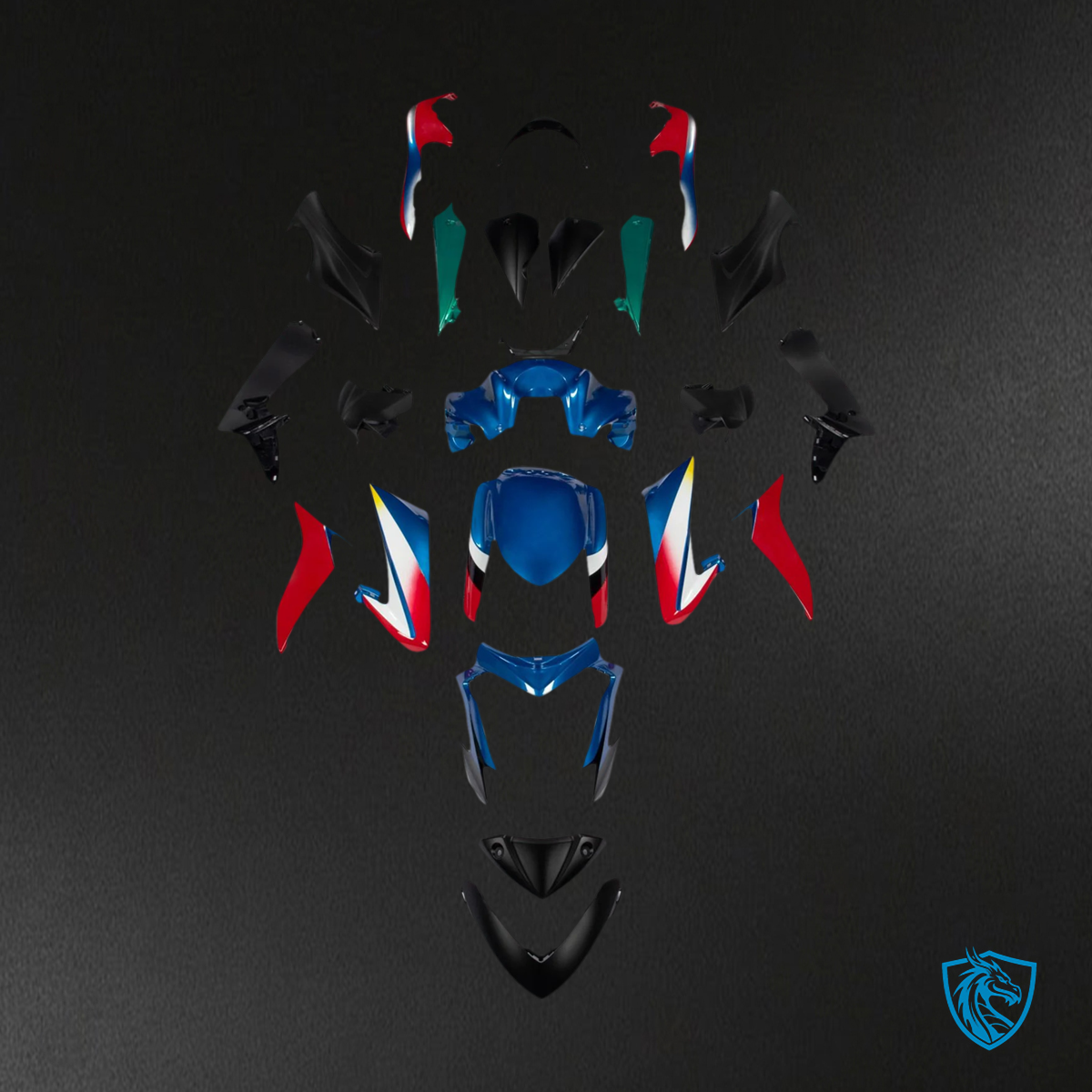 Suzuki GSX-S 1000 (2015-2020) Blue & Red - Fairing Kit