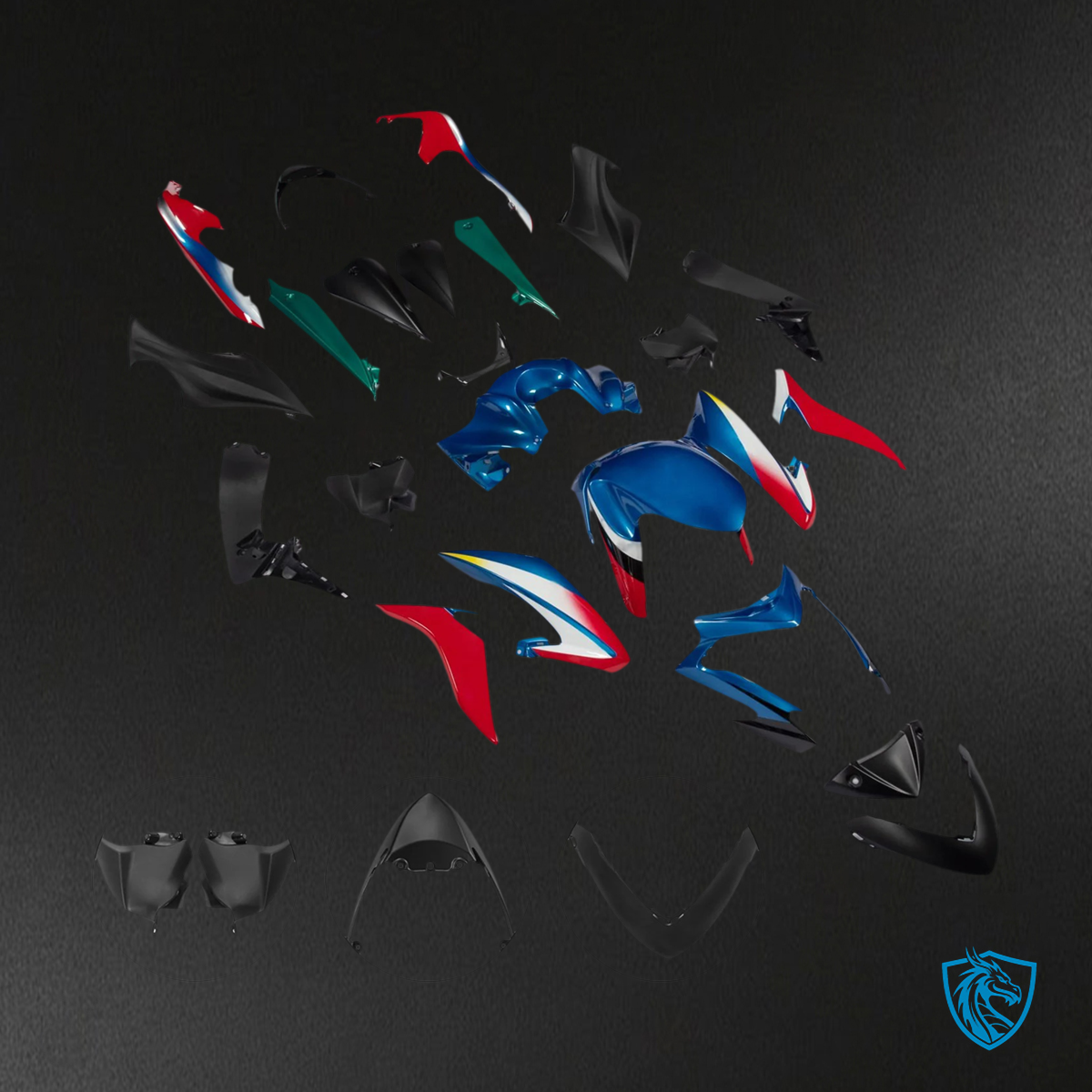 Suzuki GSX-S 1000 (2015-2020) Blue & Red - Fairing Kit