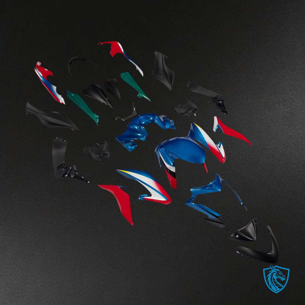 Suzuki GSX-S 1000 (2015-2020) Blue & Red - Fairing Kit