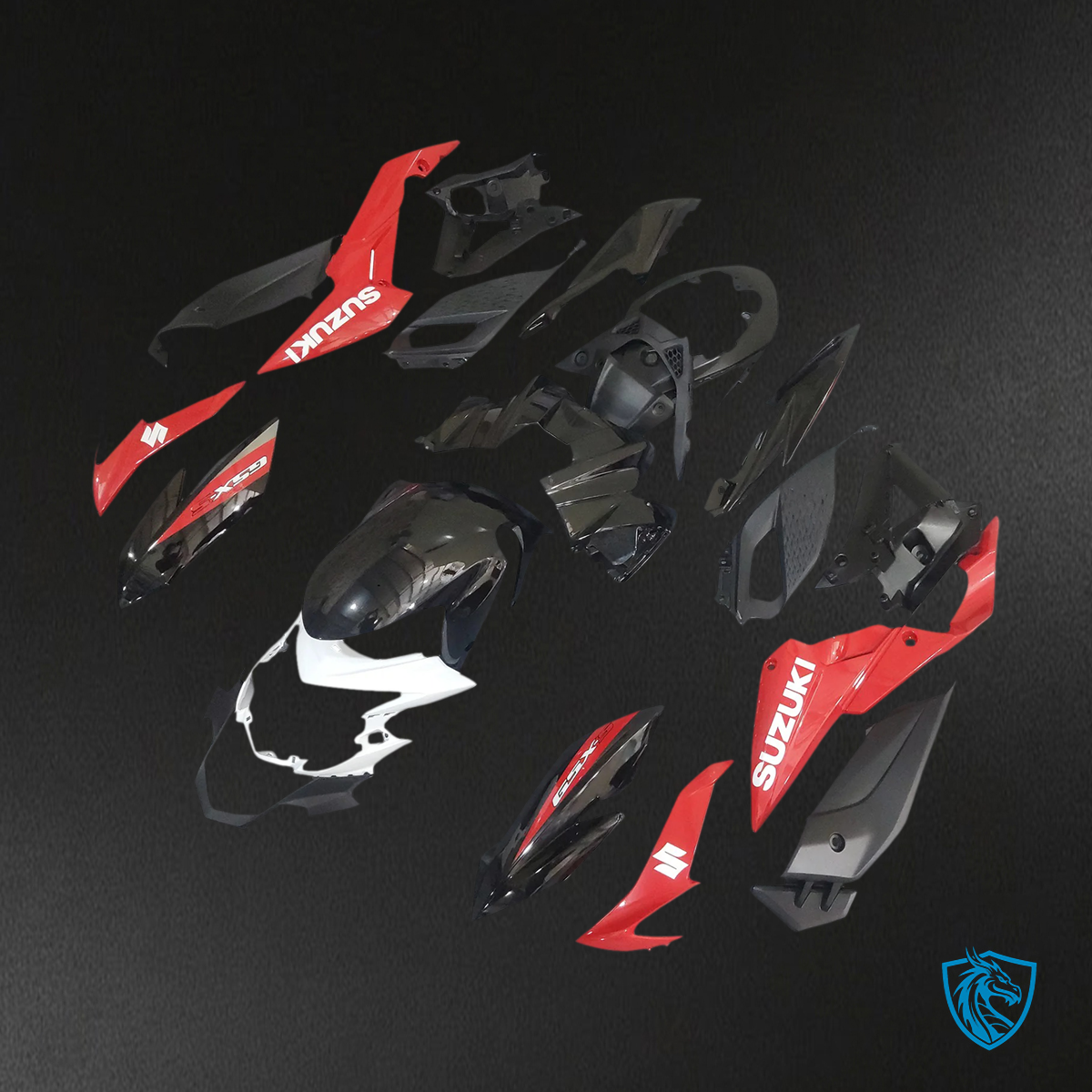 Suzuki GSX-S 750 (2017-2022) Red & White - Fairing Kit