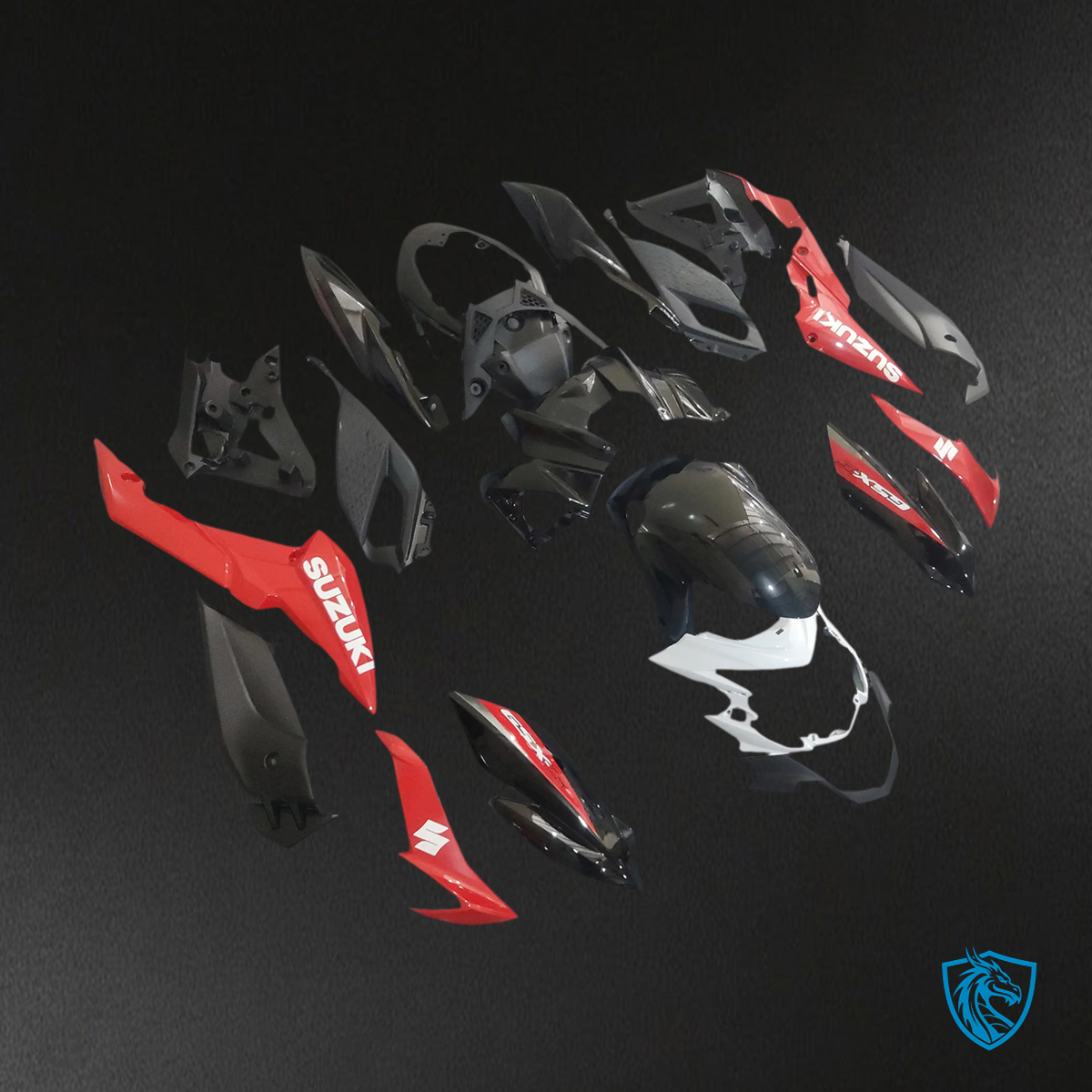 Suzuki GSX-S 750 (2017-2022) Red & White - Fairing Kit