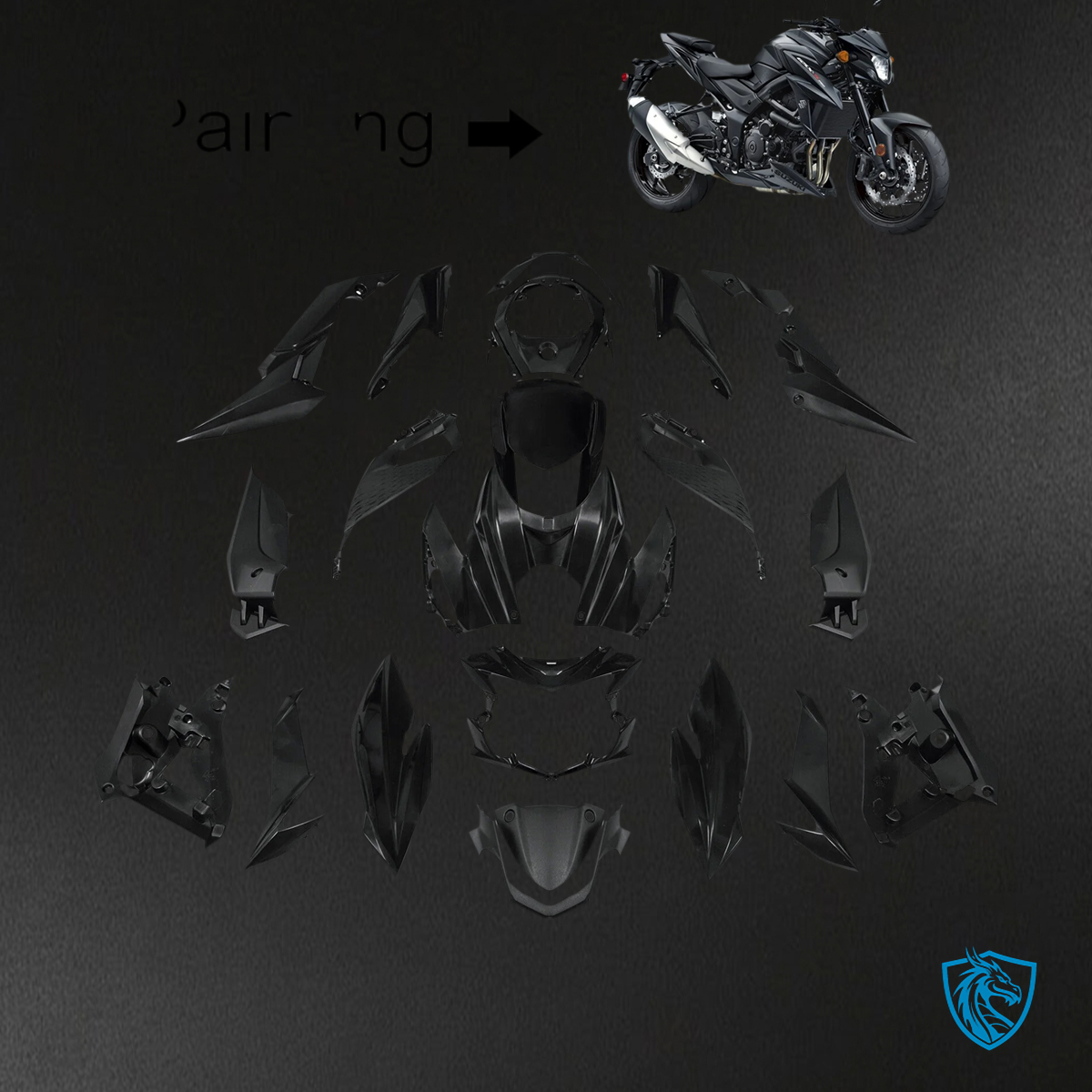 Suzuki GSX-S 750 (2017-2022) Matte Black - Fairing Kit