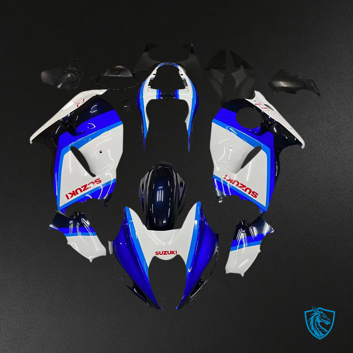 Suzuki GSX1300R (1999-2007) Hayabusa Blue & White - Fairing Kit