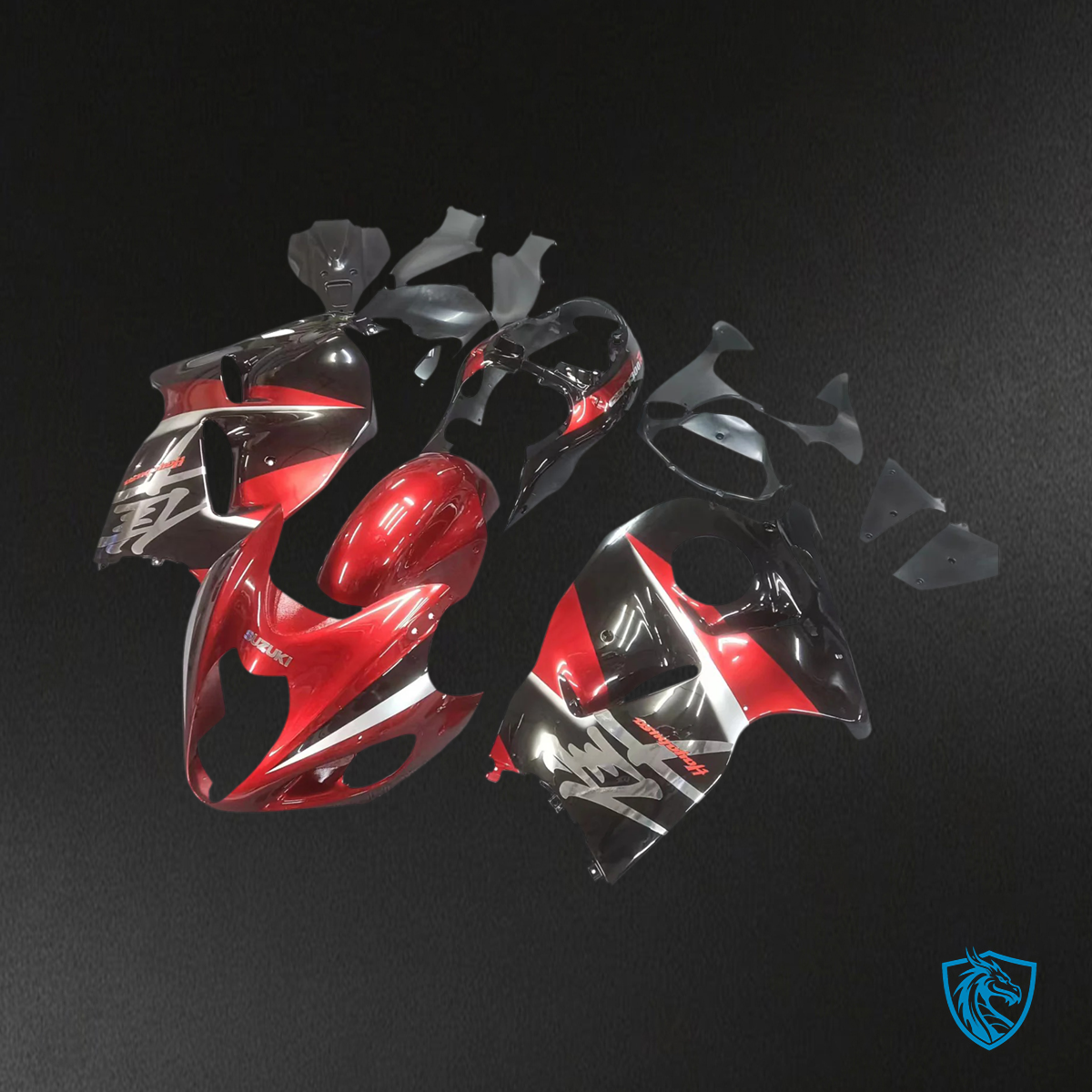Suzuki GSX1300R (1999-2007) Hayabusa G-Black & Red - Fairing Kit