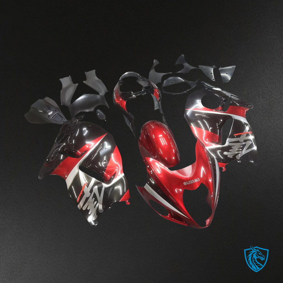 Suzuki GSX1300R (1999-2007) Hayabusa G-Black & Red - Fairing Kit