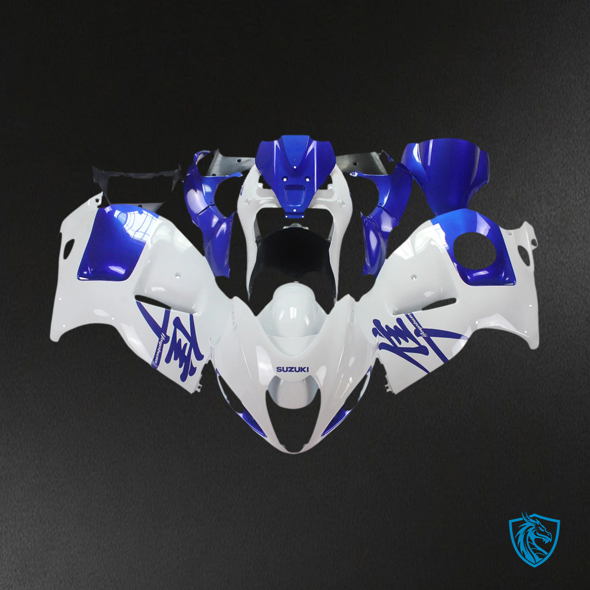 Suzuki GSX1300R (1999-2007) Hayabusa White and Blue - Fairing Kit
