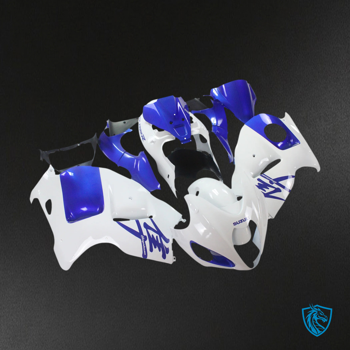 Suzuki GSX1300R (1999-2007) Hayabusa White and Blue - Fairing Kit