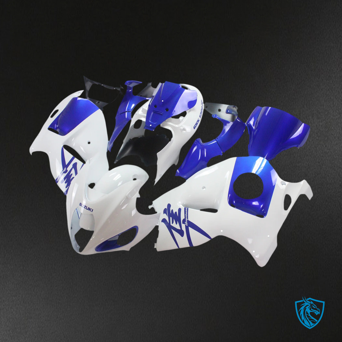 Suzuki GSX1300R (1999-2007) Hayabusa White and Blue - Fairing Kit