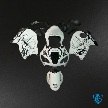 Suzuki GSX1300R (1999-2007) White & Black - Fairing Kit