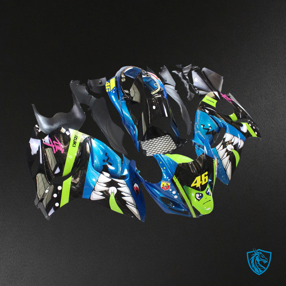 Suzuki GSX1300R (2008-2020) Hayabusa Blue & Green - Fairing Kit