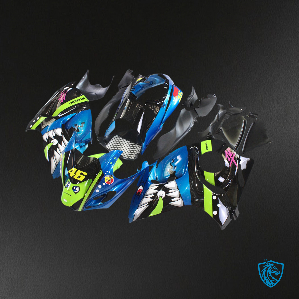 Suzuki GSX1300R (2008-2020) Hayabusa Blue & Green - Fairing Kit