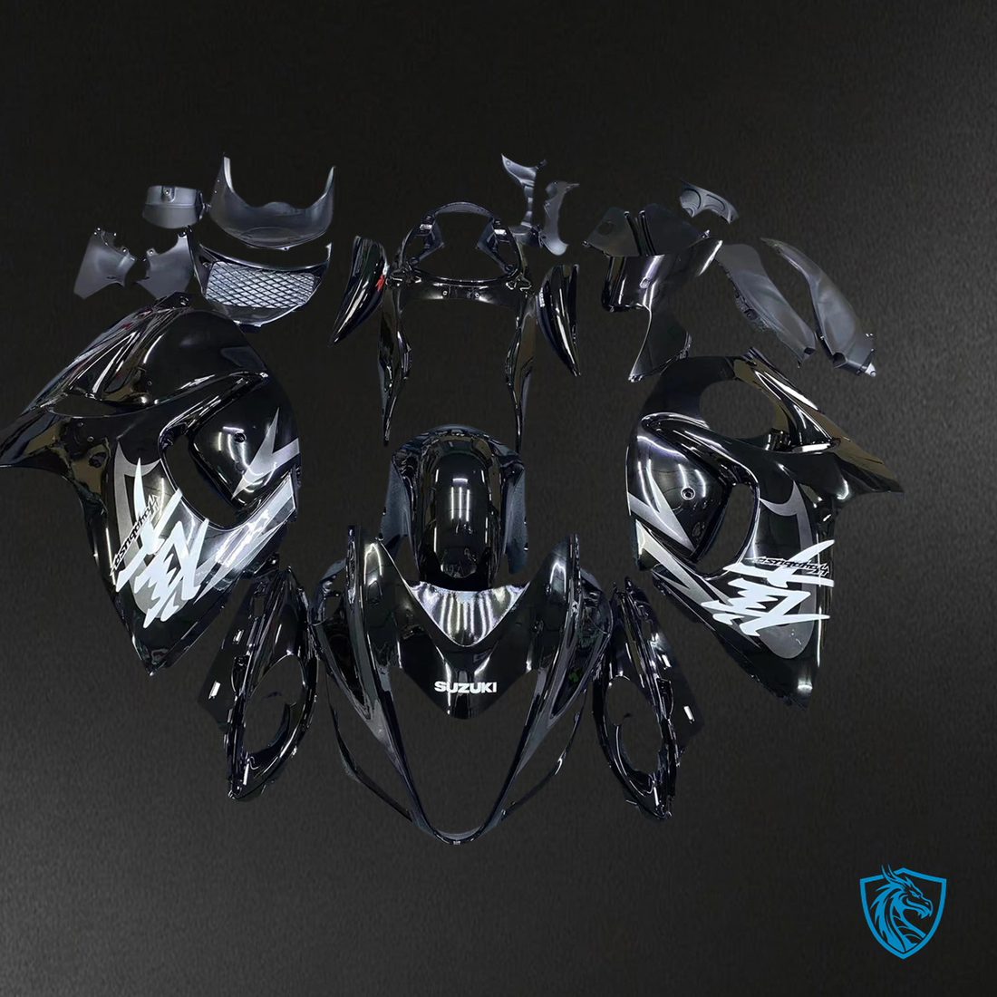 Suzuki GSX1300R (2008-2020) Hayabusa Gloss Black - Fairing Kit