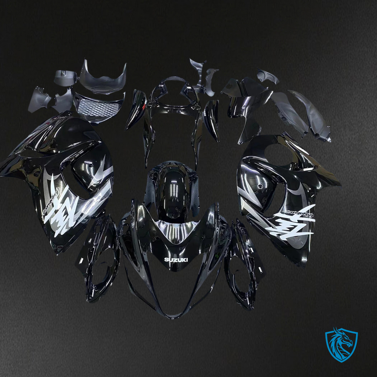 Suzuki GSX1300R (2008-2020) Hayabusa Gloss Black - Fairing Kit