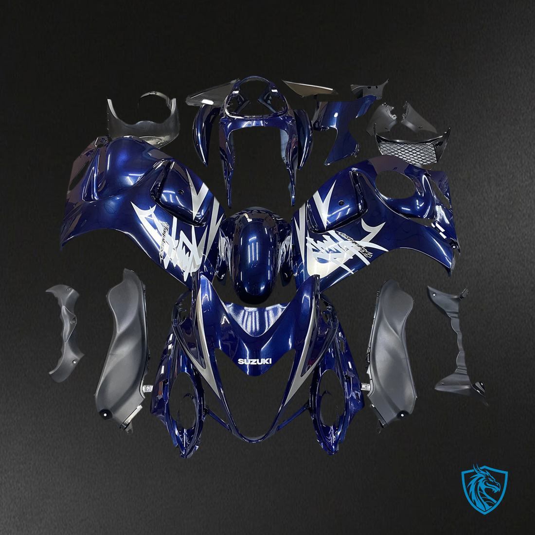 Suzuki GSX1300R (2008-2020) Hayabusa Gloss Dark Blue - Fairing Kit