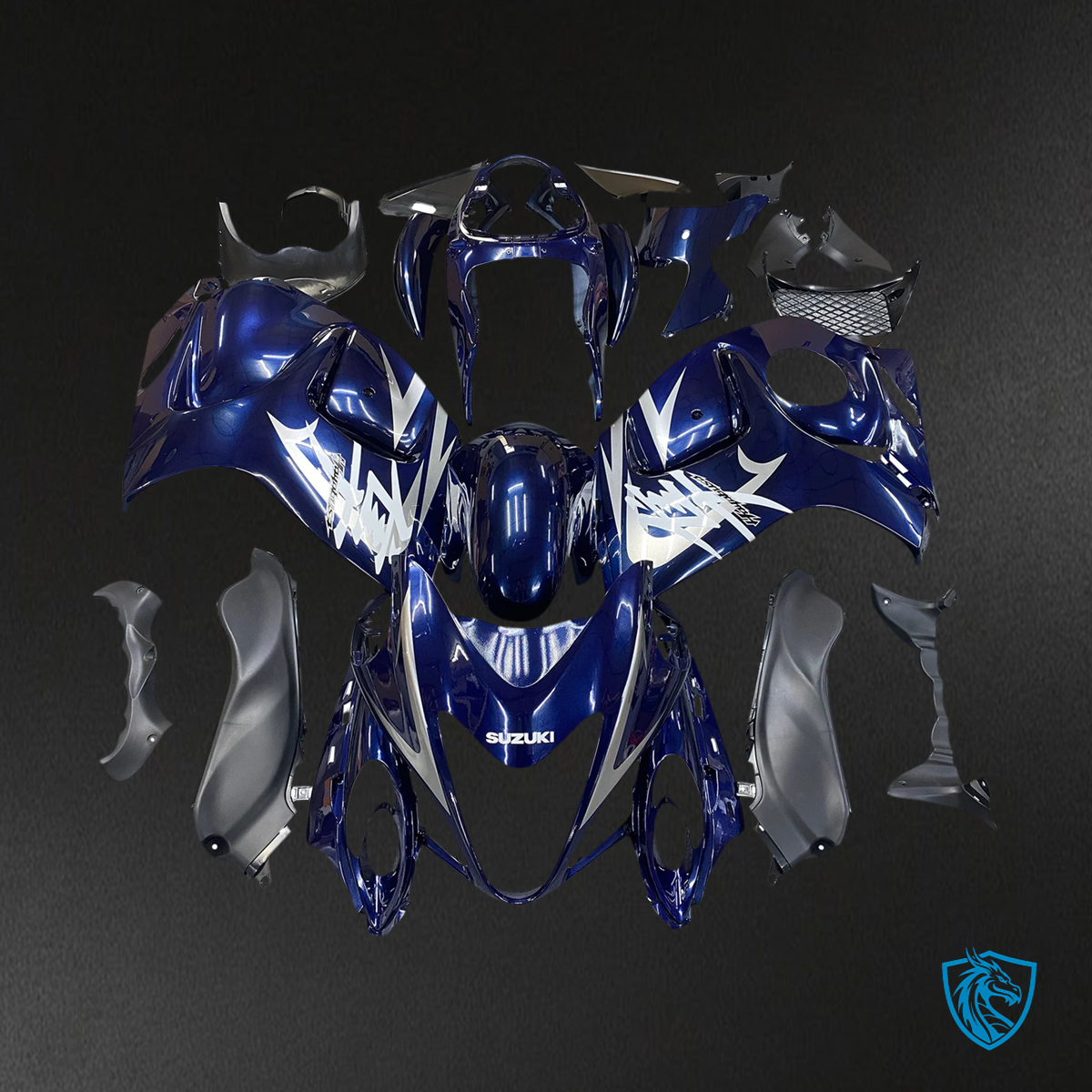 Suzuki GSX1300R (2008-2020) Hayabusa Gloss Dark Blue - Fairing Kit
