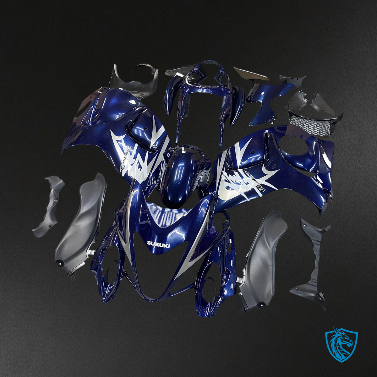 Suzuki GSX1300R (2008-2020) Hayabusa Gloss Dark Blue - Fairing Kit