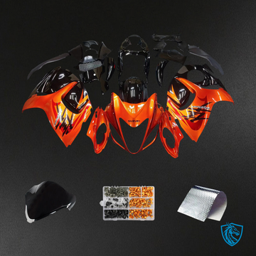 Suzuki GSX1300R (2008-2020) Hayabusa Gloss Orange & Black - Fairing Kit
