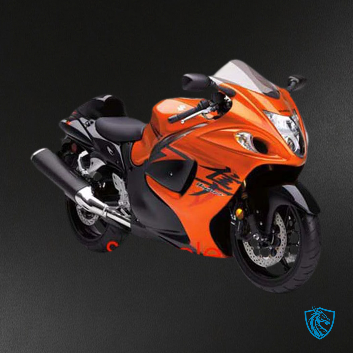 Suzuki GSX1300R (2008-2020) Hayabusa Gloss Orange & Black - Fairing Kit