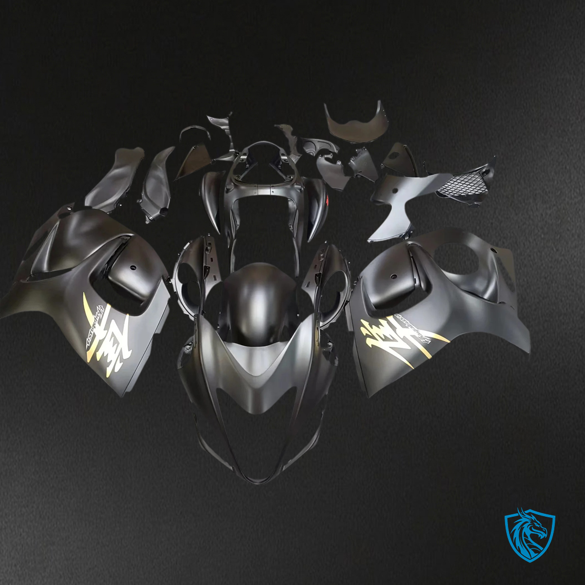 Suzuki GSX1300R (2008-2020) Hayabusa Matte Black - Fairing Kit