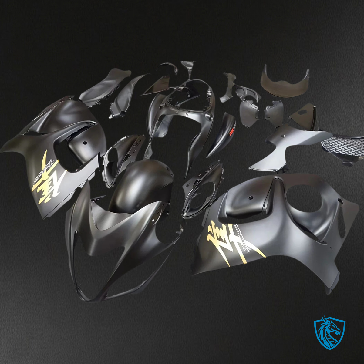 Suzuki GSX1300R (2008-2020) Hayabusa Matte Black - Fairing Kit